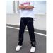 Men’s Classic Black Workwear Jeans – Slim Straight-Leg Denim Pants With Stretch, Mid-Rise Casual Trousers For Teens & Young Adults_mkmklike.com