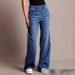 Women's Wide Leg Jeans - Retro Washed Denim Pants With High Waist & Comfort Stretch, Street Style Loose Fit Pants In Blue/Black/Gray/White_mkmklike.com