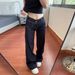 American-style Double-waistband Non-tight-fitting Flared Jeans For Women, 2026 New Niche Slim-fit Versatile Low-waist_mkmklike.com