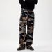 Men's Graffiti Print Wide-Leg Jeans High-Waisted Loose Fit Oversized Streetwear Denim Pants with Black Branch Motif Urban Aesthetic_mkmklike.com