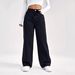 High-Waisted Straight-Leg Jeans For Women - Classic Cotton Denim, Comfort Fit, Versatile Style (S-5XL)_mkmklike.com