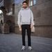 Men's Stretch Fleece Lined Flare Jeans - Comfortable Winter Denim Trousers With Elastic Waist_mkmklike.com