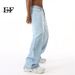 EF JEANS | 2024 New American Light Blue Jeans Daily Versatile Washing Pattern Straight Tube Loose And Simple Men_mkmklike.com