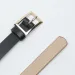 HOT Factory Direct Sales Women's Gold Square Buckle Candy Colored Decoration Simple and Soft PU Denim Belt_mkmklike.com
