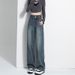 High Waisted Straight Leg High Quality Women's Jeans Slim Fit Sophisticated Wide Leg Loose Fit Drape for Spring Autumn_mkmklike.com