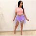 Women's Distressed Tassel Frayed Denim Shorts Casual Straight Leg Jeans Relaxed Everyday Wear Comfortable Feshion_mkmklike.com