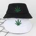 Hot Sale Maple Leaf Bucket Hat Hip Hop Panama Hats Embroider Printed Cotton Men Women Summer Casual Wide Brim Sun Cap Unisex_mkmklike.com