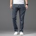 Factory Direct Sales Elastic Waist Straight Jeans Men's Korean Version Slim-fit Large-size Pants Men's Versatile Casual Jeans_mkmklike.com