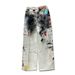 3D Printed Tie-Dye Graffiti Dirty Denim Wide-Leg Men's Trendy Wasteland Paint Splatter Workwear Straight-Leg Pants_mkmklike.com