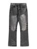Men's Clothing Retro Vintage Washed Black 646 Flared Jeans_mkmklike.com