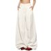 White Wide-leg Jeans Women, Summer 2025 New Style, High-waisted, Slimming, Loose, Drapey, Casual Straight-leg Pants For_mkmklike.com