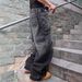 Men's Clothing Best Selling American Retro Wide Leg Jeans, Men's Curved Blade Jeans, Gradient Denim Men's Trousers_mkmklike.com