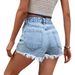 27-In Stock-35863# Cross-Border European And American Fashion Trendy Unique Distressed Denim Shorts For Women_mkmklike.com