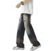 Pure Shanggu Clothing American High Street Loose Straight Ripped Jeans Men Spring Summer New Trendy Cool Men's Fashion_mkmklike.com