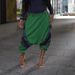Women's Summer Harem Jeans Patchwork Loose Fit Elastic Waist Denim Spring/Autumn Regular Size_mkmklike.com
