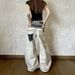 Men Women Wide Leg Trousers Loose Fit Waistband Tie Jeans Summer Design American Street Subculture Digital Print_mkmklike.com