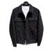 Quality Clothing Autumn Winter Fleece-Lined New Plaid Denim Men's Trendy Brand Turn-Down Collar Long Sleeve Workwear_mkmklike.com
