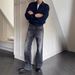 Men's Clothing New Style Flat Replacement Flared Jeans High Street Distressed Cleanfit Casual Trousers_mkmklike.com