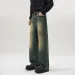 Jeans Men Wide Leg Long Pants Denim Pants Loose Casual Regular Straight Pants ONE Line Splice Button Bag Autumn Winter 2025_mkmklike.com