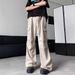 American Retro Paratrooper Pants Spring And Autumn New Trend High Street Big Pocket Loose Dark Pattern Tooling Jeans Men_mkmklike.com