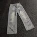 Men's Slim Fit Straight Leg Jeans Western Hip Hop Street Style Paint Splatter Distressed Finish American High Street Vibe_mkmklike.com