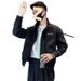 Men's Thickened Jacket For Autumn And Winter, Stylish Embroidered Stand Collar Jacket, Trendy Loose Cotton Coat,_mkmklike.com