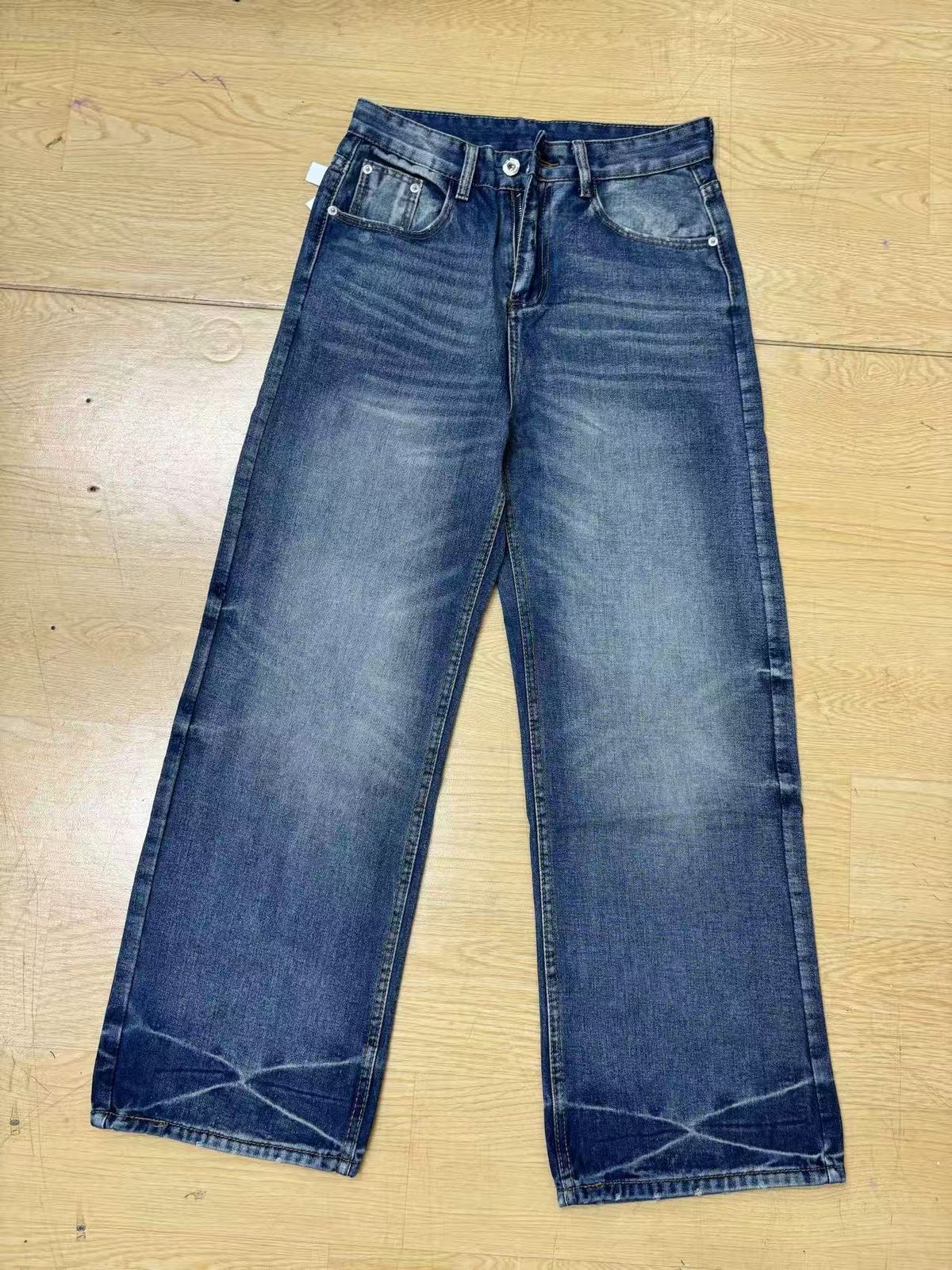 Men's Clothing Jeans For Men And Women, Flared Cleanfit, Niche American Straight Trousers_mkmklike.com