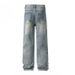 Men's Retro Blue Straight Leg Jeans Loose Fit Wide Leg Casual Long Pants Trendy Spring Autumn Style_mkmklike.com