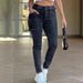 Women's Clothing Classic Sexy Tights Pants High Elastic Black Washed Workwear Jeans_mkmklike.com