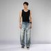 Men's Vintage Loose Fit Jeans | Retro Wide Leg Denim Pants | Relaxed Streetwear Style_mkmklike.com