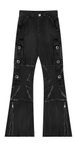 Men's Clothing American Style Dark Heavy Retro Zipper Irregular Personality High Street Jeans Unisex Trousers_mkmklike.com