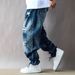 Streetwear Cargo Jeans – Distressed Washed Denim With Multi-Pocket Design & Slight Flare (M-Xxxl) – Unisex Baggy Workwear Pants_mkmklike.com