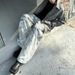 Men's Clothing Men's Retro American High Street Trendy Loose Fitting Floor Length Jeans 3D Printed For Formal & Casual_mkmklike.com
