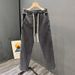 Men's Wide Leg Jeans Durable Wear Resistant Thin American High Street Style Loose Straight Leg Casual Trousers Trendy Harem Pants_mkmklike.com