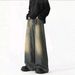 Men's Clothing Men's Retro Style Loose Wide Leg Jeans Flared Trousers Versatile American Spring Youth Fashion_mkmklike.com