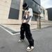 Men's Trendy Hip Hop Jeans Distressed Knife Cut Ripped Loose Wide Leg Embroidered High Street Style_mkmklike.com