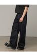 New Men's Jeans, Trendy Brand, Washed Retro Straight Leg Loose Wide-leg Trousers_mkmklike.com