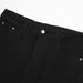 Men's Denim Solid Color Simple Basic Commuter Loose Casual Straight Pants American Street Fashion Versatile Trousers_mkmklike.com