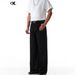 Men's Clothing Straight Slim Simple Unisex Black Relaxed Fit Straight Leg Jeans - Classic Cleanfit Style, Comfortable & Versatile For Everyday Wear_mkmklike.com