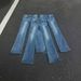 Premium Washed Blue Stretch Bootcut Jeans For Men - Comfortable Mid Rise Denim Pants With Vintage Finish_mkmklike.com