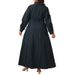 Women's Clothing Long Coat Women's Winter Long Open Front Duster Coat In Navy Blue - Plus Size 1XL-5XL, Stretch Denim, Streetwear Style_mkmklike.com