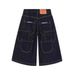 Retro American Street Style Washed Denim Capri Pants Multi Pocket Loose Wide Leg For Men And Women New Summer Fashion_mkmklike.com