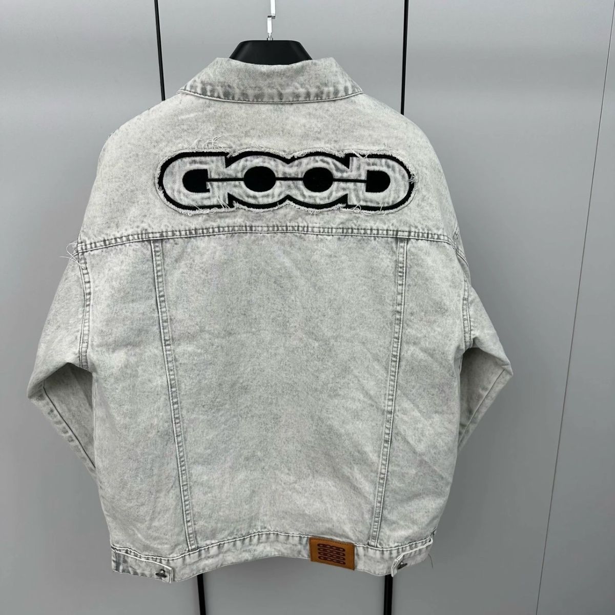 Popular Spot Embroidered Denim Jacket For Men And Women Of The Same Light Luxury Trendy Brand Casual Loose Lapel Washing Jacket_mkmklike.com