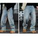 Men's Clothing Trendy High Street Style, Loose Fit, Wide Leg, Drape, Fashionable, Cool, Floor Length Hip Hop Trousers._mkmklike.com