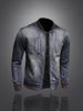High-End Retro Stand Collar Trendy Brand Spring Autumn New European And American Motorcycle Jacket Men's Stylish Denim_mkmklike.com
