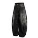 American Style Washed Black Scimitar Jeans Men's Trendy Brand Long High Street Wide Leg Loose Draped Vintage Pants_mkmklike.com