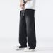 Classic Side-Stripe Jeans For Men - Washed Straight-Leg Fleece-Lined Winter Pants (Retro Wide-Leg Cotton Denim)_mkmklike.com