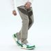Men's High Street Style Contrast Color Stitching Distressed Jeans Loose Straight Pants Washed Effect_mkmklike.com