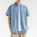Short Sleeved Summer New Korean Style Casual Denim Shirt, Workwear Jacket, Trendy Men's Shirt_mkmklike.com
