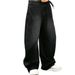 "Men's Vintage Flared Jeans – Retro 70s Wide-Leg Denim Pants With High Waist & Distressed Wash, Streetwear Staple For Casual & Night Out"_mkmklike.com